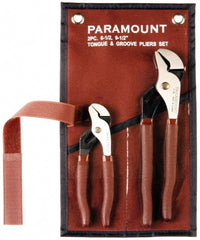 Paramount - 2 Piece Tongue & Groove Plier Set - Comes in Canvas Roll - Exact Tooling