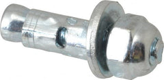 Powers Fasteners - 1/4" Diam, 1/4" Drill, 5/8" OAL, Sleeve Concrete Anchor - 1018 Steel, Acorn Nut Head, Hex Drive - Exact Tooling