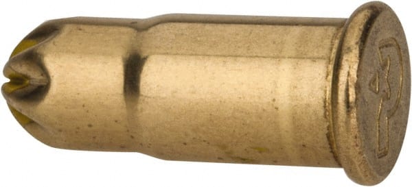 Powers Fasteners - Yellow, 0.22 Caliber, Power Load Powder Actuated Load - 2" Wide x 1-1/4" Deep x 2" High, For Use with HILTI DXE37; HILTI DXE72; P2200; P7200; RAMSET 721; RAMSET M70 - Exact Tooling
