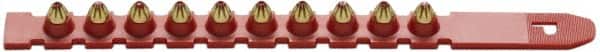 Powers Fasteners - 10 Load, Brown, 0.27 Caliber, Power Load Strip Powder Actuated Load - 7" Wide x 2" Deep x 1-1/2" High, For Use with HILTI DX350; HILTI DX36M; HILTI DX451; HILTI DX460; P3500; P3600; PA351; PA3500; RAMSET SA270; VIPER - Exact Tooling