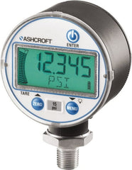 Ashcroft - 2-1/2" Dial, 1/4 Thread, 0-60 Scale Range, Pressure Gauge - Lower Connection Mount, Accurate to ±0.25% of Scale - Exact Tooling