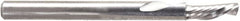 Amana Tool - 1/8" Cutting Diam x 5/16" Length of Cut, 1 Flute, Downcut Spiral Router Bit - Right Hand Cut, Solid Carbide, 1-1/2" OAL x 1/8" Shank Diam - Exact Tooling