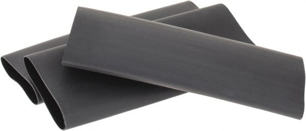 3M - 6" Long, 3:1, Polyolefin Heat Shrink Electrical Tubing - Black - Exact Tooling