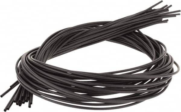 3M - 48" Long, 2:1, Polyolefin Heat Shrink Electrical Tubing - Black - Exact Tooling