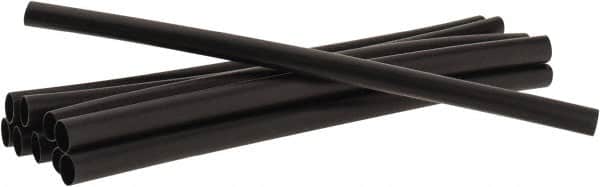 3M - 6" Long, 2:1, Polyolefin Heat Shrink Electrical Tubing - Black - Exact Tooling
