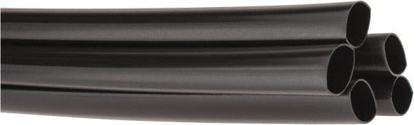 3M - 48" Long, 2.5:1, Polyolefin Heat Shrink Electrical Tubing - Black - Exact Tooling