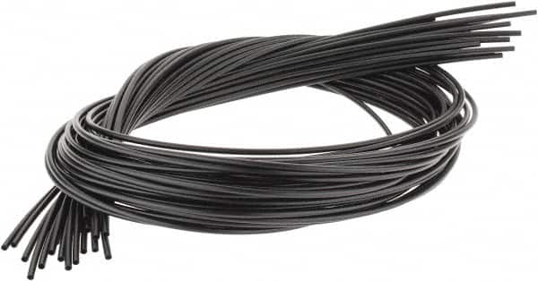 3M - 48" Long, 2.5:1, Polyolefin Heat Shrink Electrical Tubing - Black - Exact Tooling