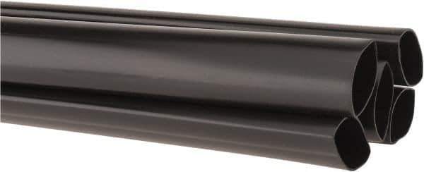 3M - 48" Long, 2.5:1, Polyolefin Heat Shrink Electrical Tubing - Black - Exact Tooling