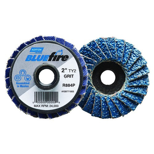 2″ 36 Grit Type TS BlueFire Mini Flap Disc - Exact Tooling