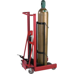 Wesco Industrial Products - 29-1/4" Long x 20" Wide x 54.6" High, Gas Cylinder Caddy - Holds 1 Cylinder, Fits 9-1/2" Diameter Cylinders - Exact Tooling
