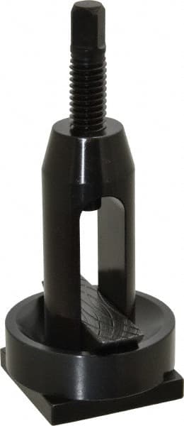 Value Collection - 13 and Under Inch Lathe Swing, Rocker Tool Post - 1-7/8 x 5/8 Inch Opening, 3-3/8 Inch Overall Height, 2 x 2 x 5/16 Inch Plate - Exact Tooling