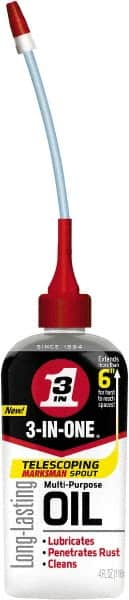 3-IN-ONE - 4 oz Bottle Thin Oily Film Penetrant/Lubricant - Clear - Exact Tooling
