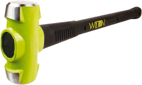 Wilton - 6 Lb Head, 36" Long Sledge Hammer - Steel Head, Steel Handle with Grip - Exact Tooling