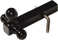 Vestil - 3,500, 5,000 & 10,000 Lb Capacity, 12" Long, 2" Shank, Triball Hitch Drawbar - 1-7/8, 2 & 2-5/16" Ball Diam - Exact Tooling