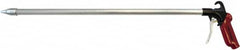 Value Collection - 120 Max psi Whisper Jet Pistol Grip Blow Gun - 1/4 NPT Inlet, 24" Tube Length, Aluminum - Exact Tooling