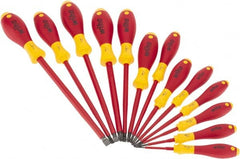 Wiha - 13 Piece Insulated Slotted & Phillips Screwdriver Set - Exact Tooling
