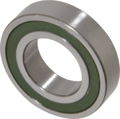 SKF - 20mm Bore Diam, 37mm OD, Double Seal Thin Section Radial Ball Bearing - 9mm Wide, 1 Row, Round Bore, 821 Lb Static Capacity, 1,430 Lb Dynamic Capacity - Exact Tooling