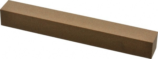 Made in USA - 6" Long x 3/4" Wide x 3/4" Thick, Aluminum Oxide Sharpening Stone - Square, Medium Grade - Exact Tooling