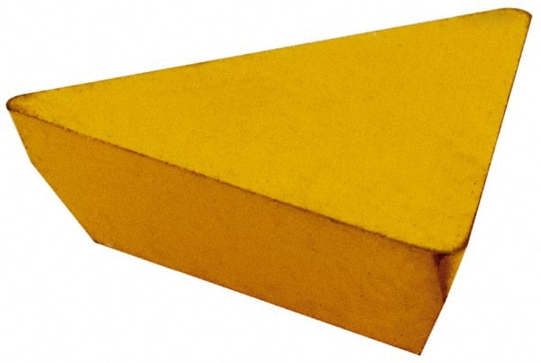 Value Collection - TEGE731 Grade TCN55 Carbide Turning Insert - TiN Finish, 60° Triangle, 7/32" Inscr Circle, 3/32" Thick, 1/64" Corner Radius - Exact Tooling