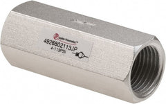 PRO-SOURCE - 1/2" Aluminum Check Valve - Inline, FNPT x FNPT - Exact Tooling