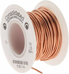 Made in USA - 16 AWG, 0.0508 Inch Diameter, 32 Ft., Solid, Grounding Wire - Copper, ASTM B3, QQ-W-343 Type S, RoHS Compliant - Exact Tooling