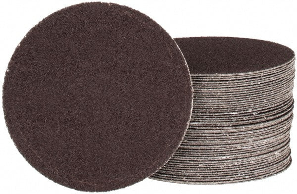 Tru-Maxx - 4" Diam, 120 Grit Aluminum Oxide Adhesive PSA Disc - Fine Grade, X Weighted Cloth Backing, For Right Angle/Vertical Shaft Portable Grinders - Exact Tooling