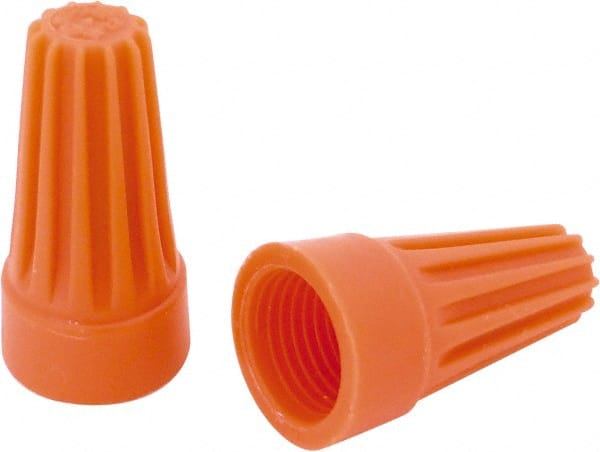 Ideal - 2, 18 to 2, 14 AWG, 600 Volt, Flame Retardant, Standard Twist on Wire Connector - Orange, 221°F - Exact Tooling