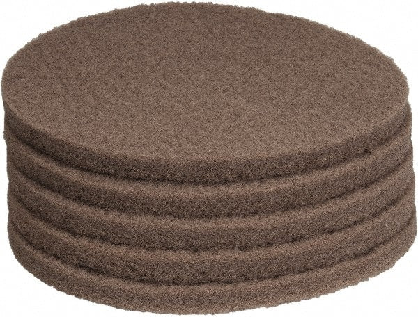 PRO-SOURCE - Polishing Pad - 15" Machine, Tan Pad, Polyester - Exact Tooling