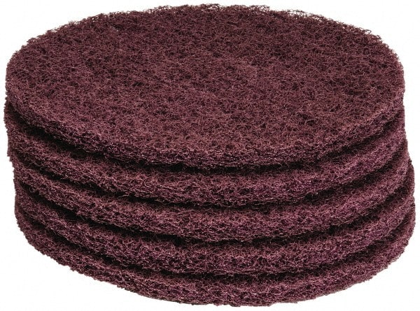 PRO-SOURCE - Stripping Pad - 13" Machine, Maroon Pad, Polyester - Exact Tooling