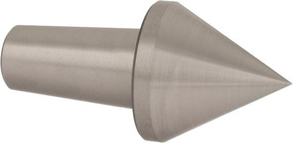 Riten - 5MT Taper, 1-1/2" Point Diam, Hardened Tool Steel Lathe Standard Point - 1-11/16" OAL - Exact Tooling