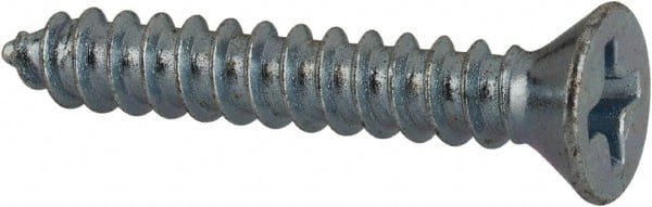 Value Collection - #6 Flat Head Phillips Sheet Metal Screw - Steel, 7/8" OAL, AISI 1016, ASME B18.6.3, ASME B18.6.4 & SAE J933, Grade 1016-1024 - Exact Tooling