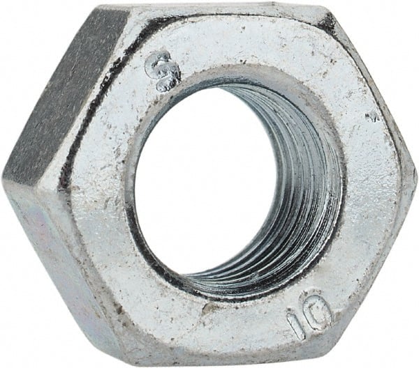 Value Collection - M8x1.00 Metric Fine Steel Right Hand Hex Nut - 13mm Across Flats, 6.5mm High, Zinc-Plated Finish - Exact Tooling