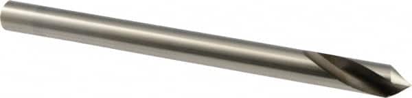 Precision Twist Drill - 3/8" Body Diam, 90°, 5" OAL, High Speed Steel Spotting Drill - Exact Tooling