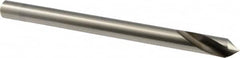 Precision Twist Drill - 3/8" Body Diam, 90°, 5" OAL, High Speed Steel Spotting Drill - Exact Tooling