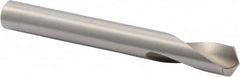Precision Twist Drill - 3/8" Body Diam, 120°, 3-1/8" OAL, High Speed Steel Spotting Drill - Exact Tooling