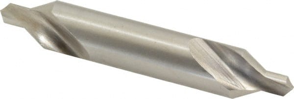 Precision Twist Drill - #6 Plain Cut 60° Incl Angle High Speed Steel Combo Drill & Countersink - Exact Tooling