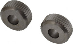 Made in USA - 5/8" Diam, 90° Tooth Angle, 21 TPI, Beveled Face, Form Type High Speed Steel Straight Knurl Wheel - 3/16" Face Width, 7/32" Hole, Circular Pitch, Series GR - Exact Tooling
