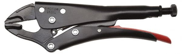 Proto - 9-7/16" OAL Standard Jaw Locking Pliers - 1/2" Jaw Width, 1-25/32" Jaw Depth, 2-23/64" Jaw Opening, Standard Handle - Exact Tooling