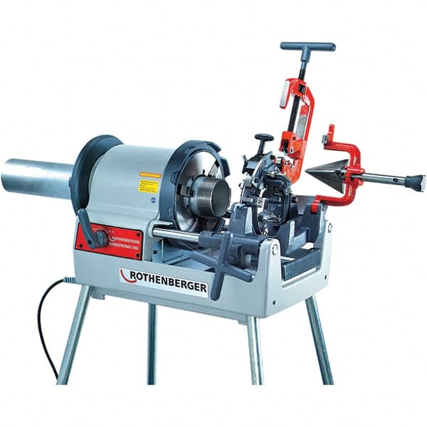 Rothenberger - Pipe Threading Machines Maximum Pipe Size Capacity (Inch): 4 Minimum Pipe Size Capacity (Inch): 1/2 - Exact Tooling