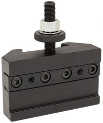 Dorian Tool - Series BXA, #7-71C Cut-Off & Grooving Tool Post Holder - 320mm Lathe Swing, 2" OAH x 1-1/2" OAL, 44.37mm Centerline Height - Exact Tooling