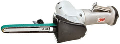 3M - 1/2 x 18 Inch, 22,000 RPM Air Belt Sander - 0.6 Hp, 27 CFM Air Consumption, 4,990 FPM Speed - Exact Tooling