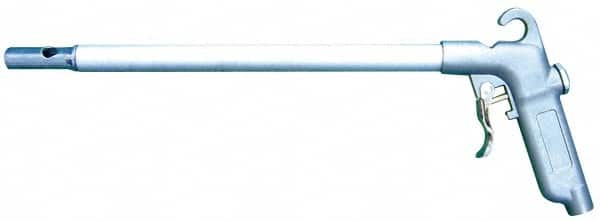 Value Collection - 150 Max psi High Power Venturi Nozzle Pistol Grip Blow Gun - 1/4 NPT Inlet, 18" Tube Length, Aluminum - Exact Tooling