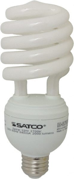 Value Collection - 32 Watt Fluorescent Residential/Office Medium Screw Lamp - 2,700°K Color Temp, 2,000 Lumens, T4, 8,000 hr Avg Life - Exact Tooling