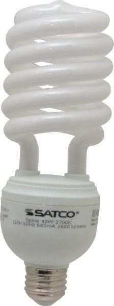 Value Collection - 40 Watt Fluorescent Residential/Office Medium Screw Lamp - 2,700°K Color Temp, 2,600 Lumens, T4, 10,000 hr Avg Life - Exact Tooling