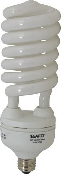 Value Collection - 55 Watt Fluorescent Residential/Office Medium Screw Lamp - 2,700°K Color Temp, 3,700 Lumens, T5, 10,000 hr Avg Life - Exact Tooling