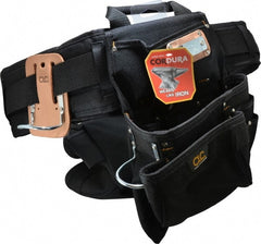 CLC - 47 to 55" Waist Tool Belt - 16 Pocket, 5" Wide, Black, Nylon - Exact Tooling