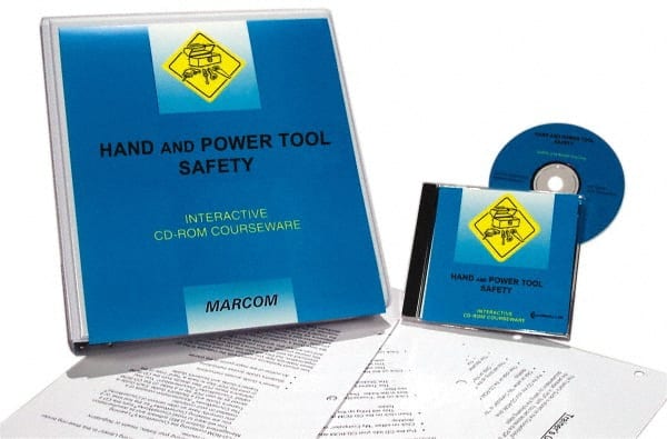 Marcom - Hand and Power Tool Safety, Multimedia Training Kit - 45 min Run Time CD-ROM, English & Spanish - Exact Tooling