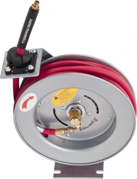 PRO-SOURCE - 35' Spring Retractable Hose Reel - 300 psi, Hose Included - Exact Tooling