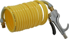 Coilhose Pneumatics - 1/4" ID Thumb Lever Air Gun - 12' Long Nylon Hose - Exact Tooling