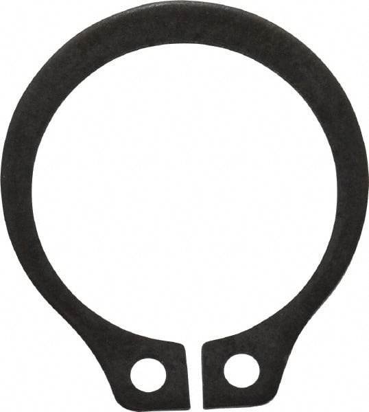 Value Collection - 0.412" Groove Diam, 7/16" Shaft Diam, Phosphate Spring Steel, Snap External Retaining Rings - 0.029" Groove Width, 0.025" Ring Thickness - Exact Tooling
